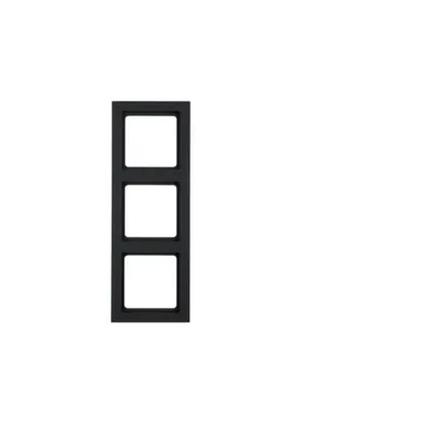 Image de Cadre Berker, Q.3, triple, anthracite, velours, 1 pièce.