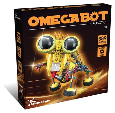 Immagine prodotto di Science4you Robotics Omegabot: kit di costruzione di robot per bambini. Costruisci il tuo robot che cammina con questo kit, un set di robotica con 389 componenti, un gioco STEM, un giocattolo educativo per bambini dai 8 anni in su