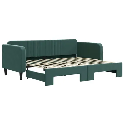 Immagine prodotto di Divano Letto con Letto Estraibile Verde Scuro 90x200cm Velluto