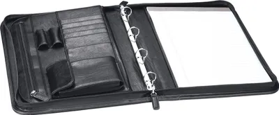 Produktbild von Aktentasche-Schreibmappe-Aktenmappe Mappe-Tasche-Schwarz-35 x28x4cm-Bowatex