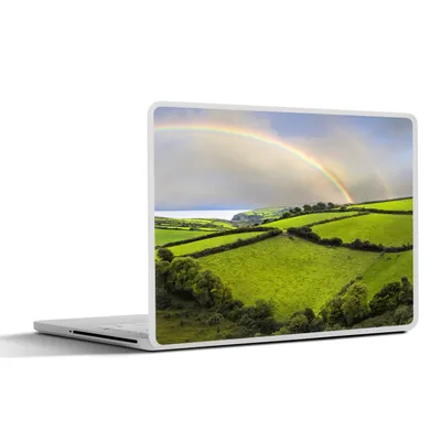 Produktbild von MuchoWow® Laptop Aufkleber Sticker Cover Doppelter Regenbogen in Irland 31x22.5 cm - Laptop-Deko