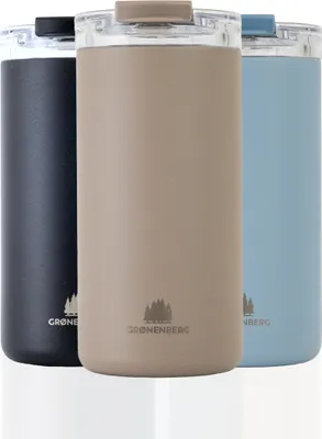 Produktbild von Groenenberg Thermobecher 473ml, earth | Kaffeebecher to go 100% Auslaufsicher | Hält mind. 4 h heiß | Coffee to go Becher aus recyceltem Edelstahl