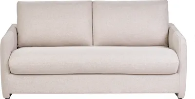 Produktbild von Miliboo - Schlafsofa mit 2 Sitzplätzen in beige Stoff PAULIN