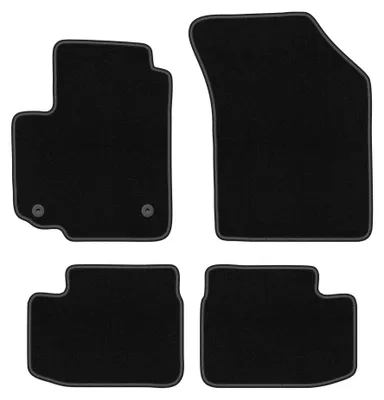Image de Tapis de sol en moquette pour Fiat Sedici 2006-2014 (à hayon) – jeu 4 pièces, noirs, sur mesure – Wielganizator BASIC