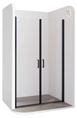 Produktbild von i-flair Duschtür 82-85 cm - Höhe: 180 cm, aus durchsichtigem 6 mm Sicherheitsglas