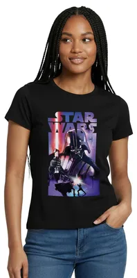 Produktbild von Star Wars Darth Vader Mit Rotem Lichtschwert Frauen T-Shirt, XL, Schwarz