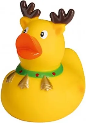 Produktbild von Weihnachtselch - Quietscheente - Badeente - ca. 8 cm gross