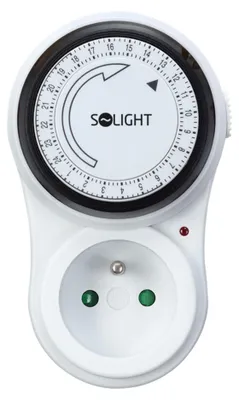 Produktbild von Solight Mechanischer Zeitschalter, täglich 24 Stunden, Intervall 15 Minuten, Schalter DT07