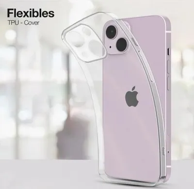 Produktbild von Slim Cover für Apple iPhone 14 Plus Hülle Transparent Flexibel Elastisch Backcover Schutzhülle Handyhülle
