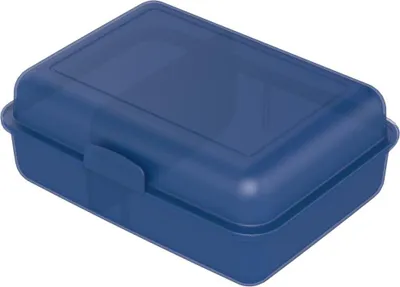 Produktbild von Pausen-Box" Vorratsdose – Brotdose Kinder mit Trennwand & Klickverschluss – BPA-frei und  Germany – Lunchbox für die Schule & Arbeit - trend-blau PP