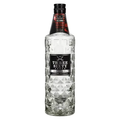 Produktbild von Three Sixty Vodka Original Diamond Filtrated | 37,5 % vol | 0,7 l