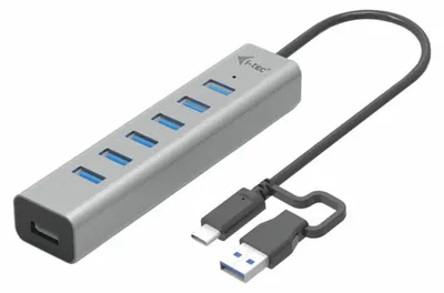 Produktbild von i-tec USB-C/USB-A Charging Metal HUB 7 Port