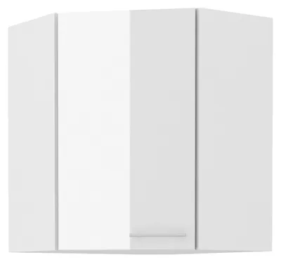 Produktbild von Eckhängeschrank 60x60 Lara Weiß Hochglanz Küchenzeile Küchenblock Küche