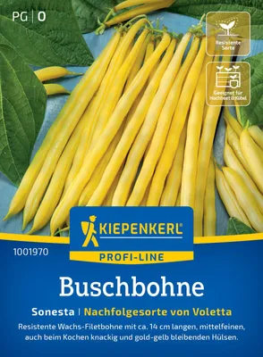 Produktbild von Kiepenkerl Buschbohnensamen Sonesta Phaseolus vulgaris nanus 8-10 lfd. Meter