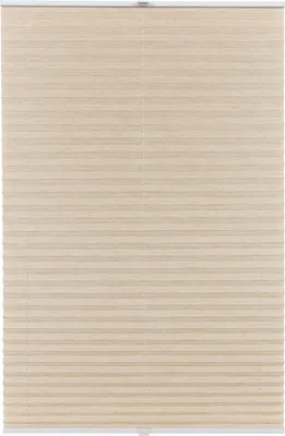Produktbild von Plissee auf Maß Bamboo Klemmfix ohne Bohren Farbe: Hellbeige Bamboo, Größe: B): 30-40 cm, H): 101-150 cm