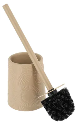 Produktbild von Tendance Toilettenburste im Ethno - Stil - Steingut - beige - D12 x H39 cm - Toilettenburste