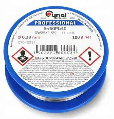 Productafbeelding van LUT0102-100 Cyna 0,38 mm / 100 gram Sn60Pb40 CYNEL