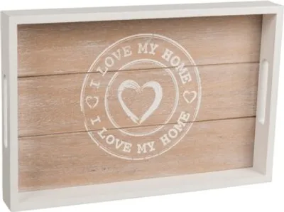 Zdjęcie produktu dla Drewniana taca do serwowania Out of the Blue I Love my Home 35x24cm
