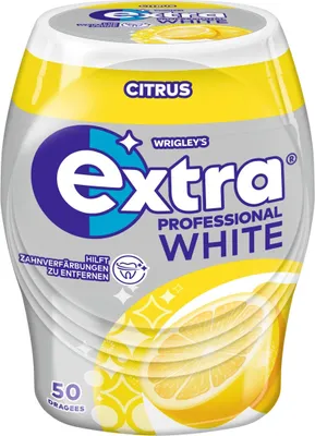 Zdjęcie produktu dla Wrigleys Extra Professional WHITE Citrus Dose 50 drażetek 70g