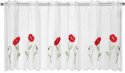 Produktbild von Neusser Collection Fertigpanneau Mohnblume, rot, 45 x 155 cm
