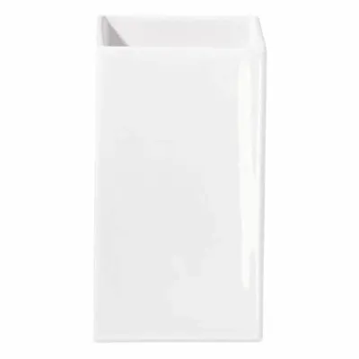 Produktbild von ASA Selection Quadro Vase, Blumenvase, Blumen Dekoration, Keramikvase, Keramik, Weiß, 16 cm, 4607005