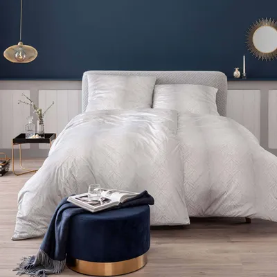 Produktbild von Estella Mako Jersey Bettwäsche 155x220 Juri natur silber Ornamente 6928-230
