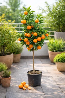 Produktbild von Citrus unshiu Satsuma Mandarinenbaum 130–160 cm – winterharte Satsuma Mandarine, Citrusbaum für Terrasse, Balkon & Wintergarten