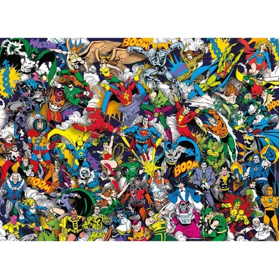 Produktbild von Clementoni 39599 - 1000 Teile Impossible Puzzle - DC Comics, Justice League