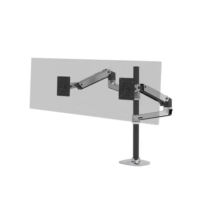 Image de Ergotron 45-549-026 Ergotron Tischhalter LX 2-Monitore-40"-18kg -ALU-