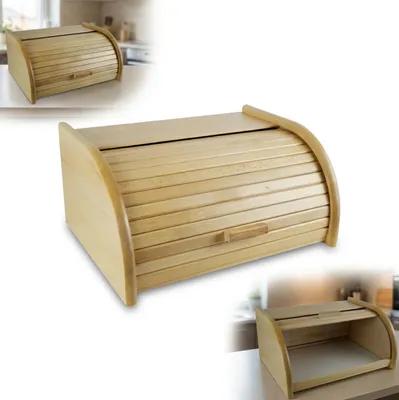 Immagine prodotto di Cassetta del pane in legno di faggio 31x26x16cm - Polacco