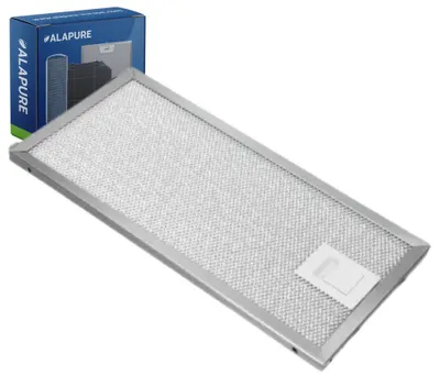 Image de Filtre métallique Alapure, compatible avec le modèle Ikea 4055348199, dimensions : 124 x 254 x 8 mm