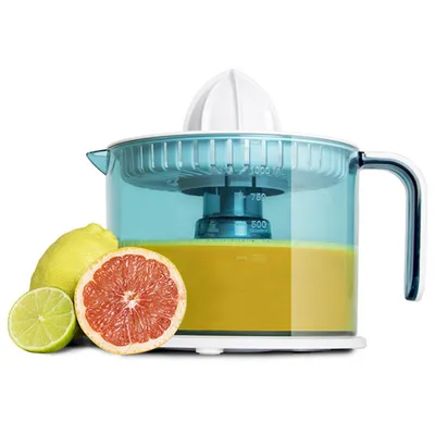 Zdjęcie produktu dla Cecotec ZitrusEasy Basic, Sokowirówka ręczna, Przezroczysty, Turkusowy, Biały, 1 l, 40 W