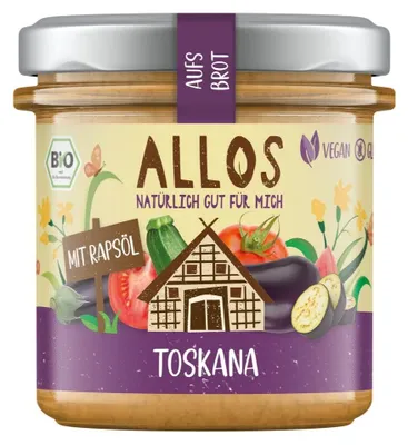 PASTA KREMOWA TOSKANA BEZGLUTENOWA BIO 140 g - ALLOS