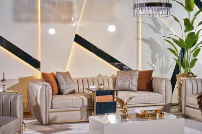 Produktbild von Luxus Dreisitzer  Sofa 3 Sitzer Sofas Design Modern Design Möbel Neu
