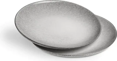 Produktbild von SPRINGLANE 2er Set Frühstücksteller Misty Cliff; Farbe: grau meliert; Material: Steingut; Größe: 20 x 20 x 2,5 cm; Gewicht: 0,796 Kg; Spezifikationen: kratzfest, mikrowellengeeignet, spülmaschinenfest; Lieferumfang: 2x Frühstücksteller; Ver