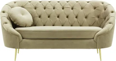 Produktbild von SLF24 - Gestepptes Zweisitzer-Sofa Kooper - beige - Velluto 3