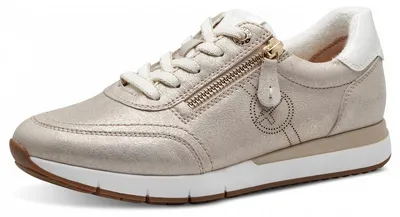 Produktbild von Tamaris Comfort Damen Leder Sneaker mit Reißverschluss 8-83702-42, Größe:41 EU, Farbe:Beige