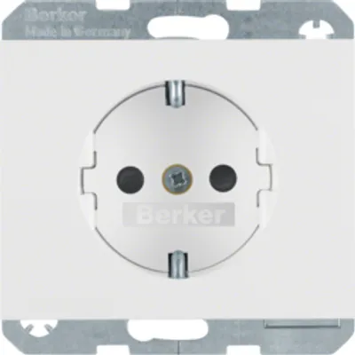 Produktbild von Berker SCHUKO Steckdose 41357009 polarweiß, glänzend