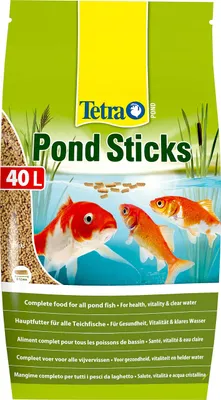 Productafbeelding van Tetra Pond Sticks, voer voor vijvervissen, droogvoer voor vissen, in staafvorm, 40 liter, 1 stuk