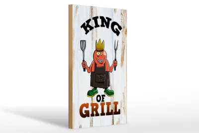 Produktbild von Holzschild Hinweis 20x30cm King of Grill
