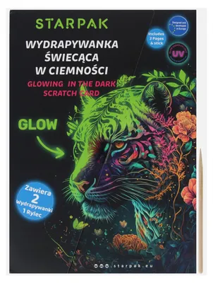Produktbild von Kreativset „Rubbelbild“, im Dunkeln leuchtend, STARPAK 563042