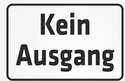 Produktbild von INDIGOS UG - Aufkleber - Sicherheit - Kein Ausgang - 600x400 mm