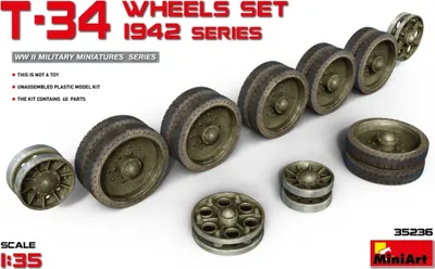 Produktbild von MINIART MA35236 T-34 Wheels set. 1942 series