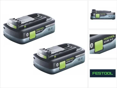 Obrázek produktu pro Sada akumulátorů Festool HighPower 18V s 2x akumulátorem 4,0 Ah HPC-ASI ( 205034 ) Bluetooth s technologií Airstream