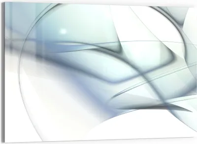 Produktbild von DEQORI Magnettafel Glas 60x40 cm 'Futuristische Wellen' beschreibbar Whiteboard