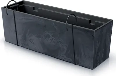 Produktbild von nabbi Kunststoff-Balkonkasten DUC600EW 58 cm – Anthrazit