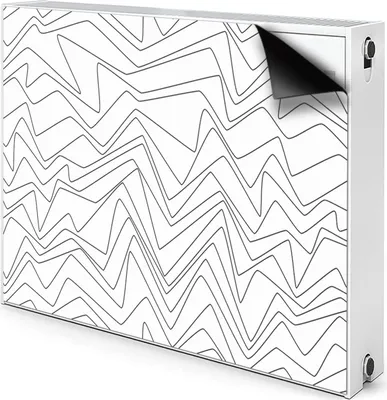 Produktbild von Magnet Heizkörper-Abdeckung Verkleidung Abdeckung Heizkörperabdeckung 110x60 cm  - Unregelmäßige, Linien