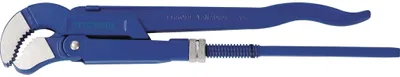 Image de Clé serre-tube Eckrohrzange Longueur totale 420mm Capacité de serrage 0-55mm pour tubes 1 1/2 pouces TECWERK