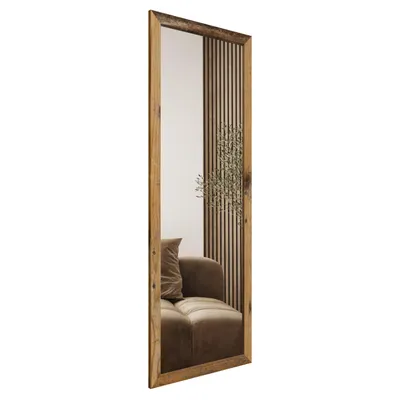 Produktbild von STYLER Wandspiegel KIRUNA 47x127 cm Holz rechteckig MDF Rahmen Flur Schlafzimmer Bad Ganzkörperspiegel modern dekorativ