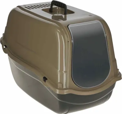 Image de Kerbl Katzentoilette Emma Eco (mit Filter, braun/schwarz, 57x39x41 cm) 80980